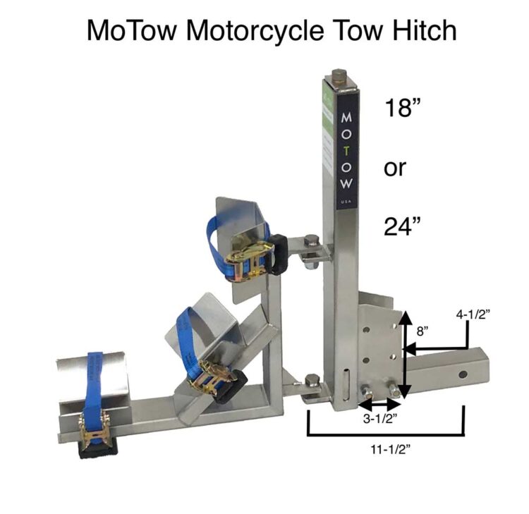 MoTow Motorcycle Tow Hitch Dimensions